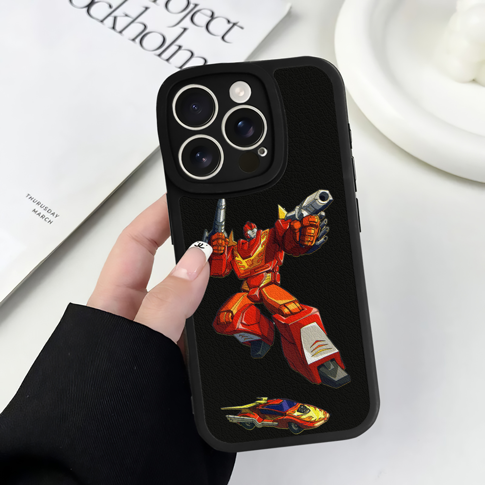（画像用）  【iPhone 16シリーズ対応】シリコンスマホケース（レザー調） 材質：シリコン